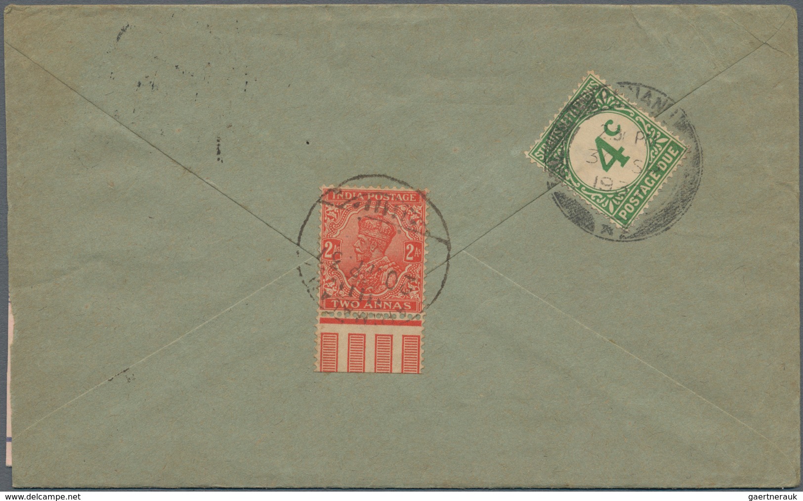 Malaiische Staaten - Straits Settlements - Portomarken: 1924-26 Postage Due: 15 Covers Bearing Diffe - Straits Settlements