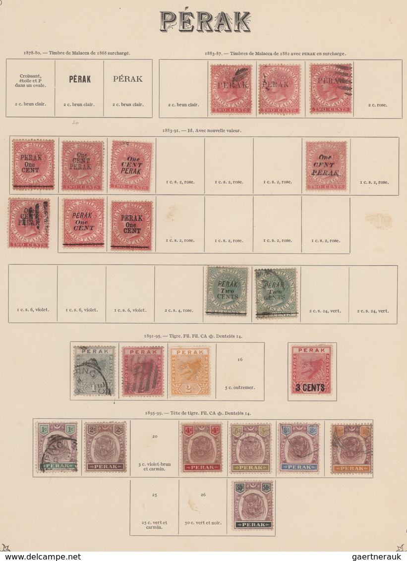 Malaiische Staaten: 1860's-1940's Ca: Collection And Accumulation Of Some Hundred Stamps, Mint And U - Federated Malay States