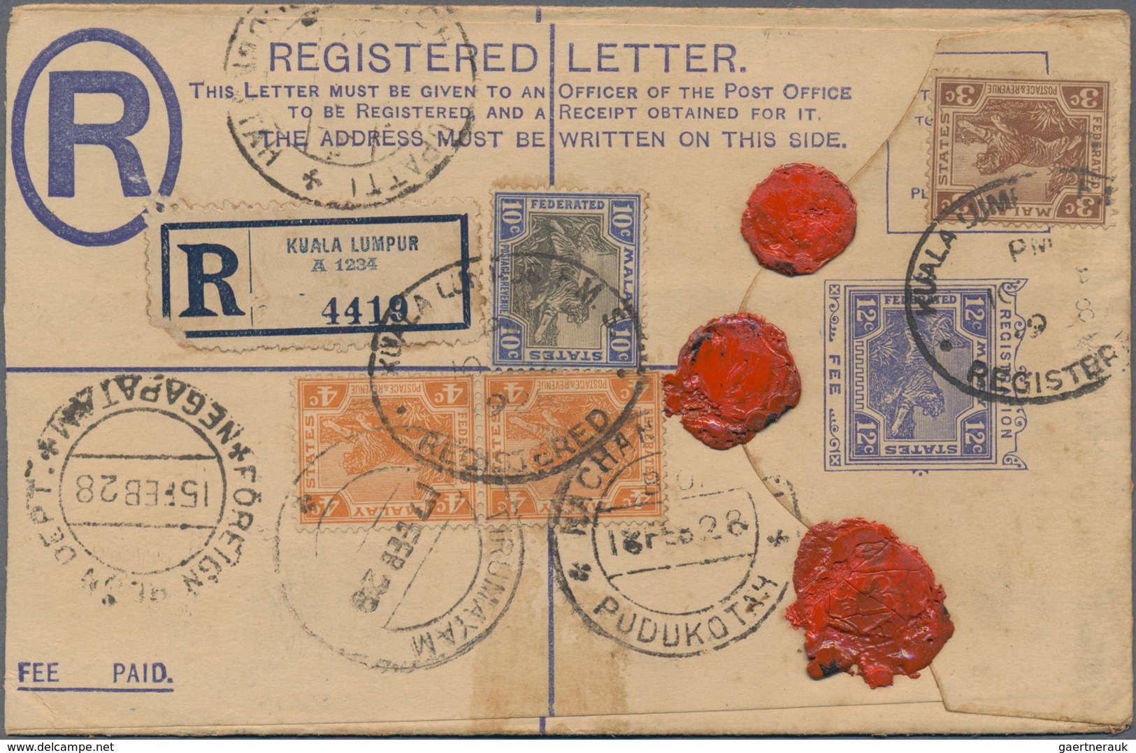 Malaiische Staaten: 1879-1950's POSTAL STATIONERY: Collection of 170 postal stationery items, ALL US