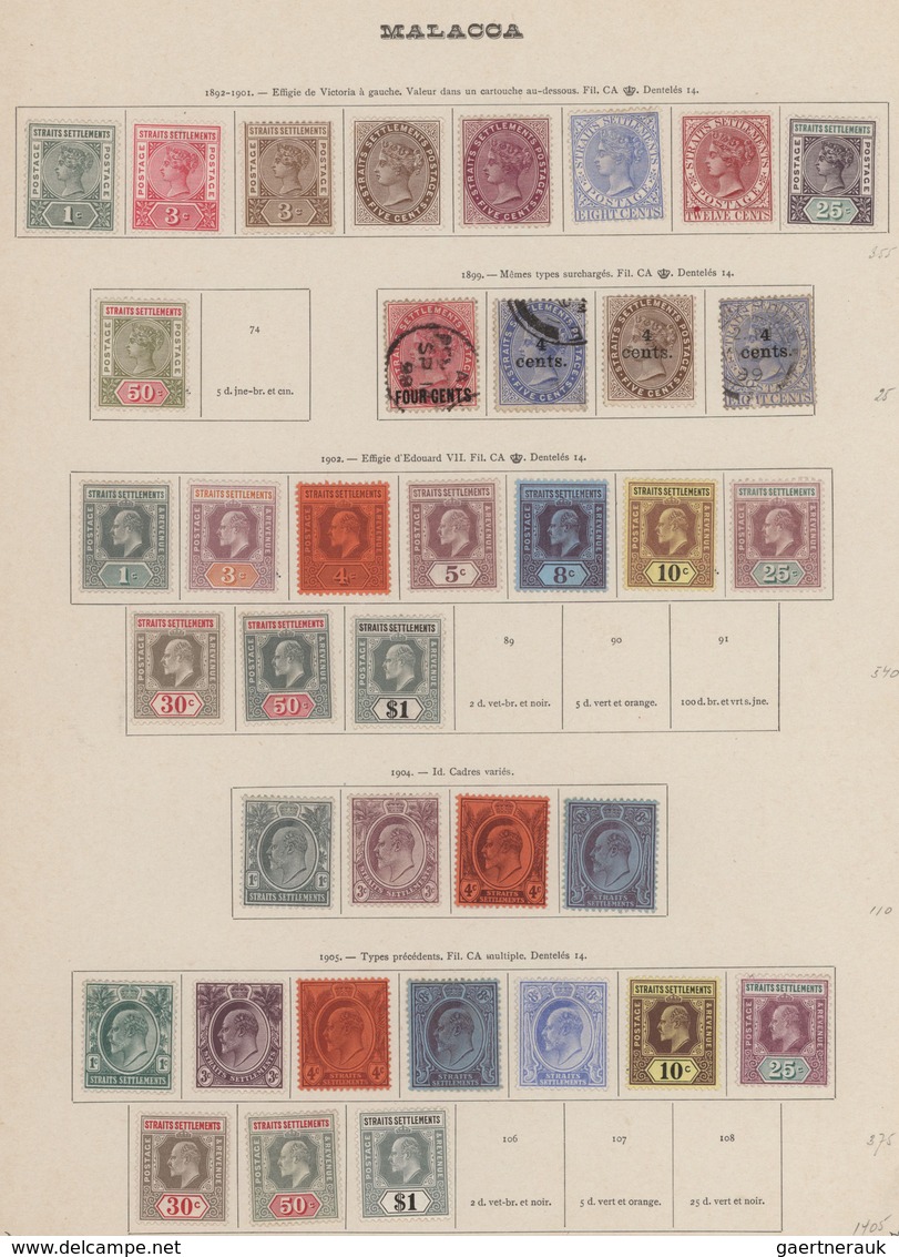 Malaiische Staaten: 1880/1960 (ca.), Used And Mint Balance On Album Pages/stockpage, Comprising Nort - Federated Malay States