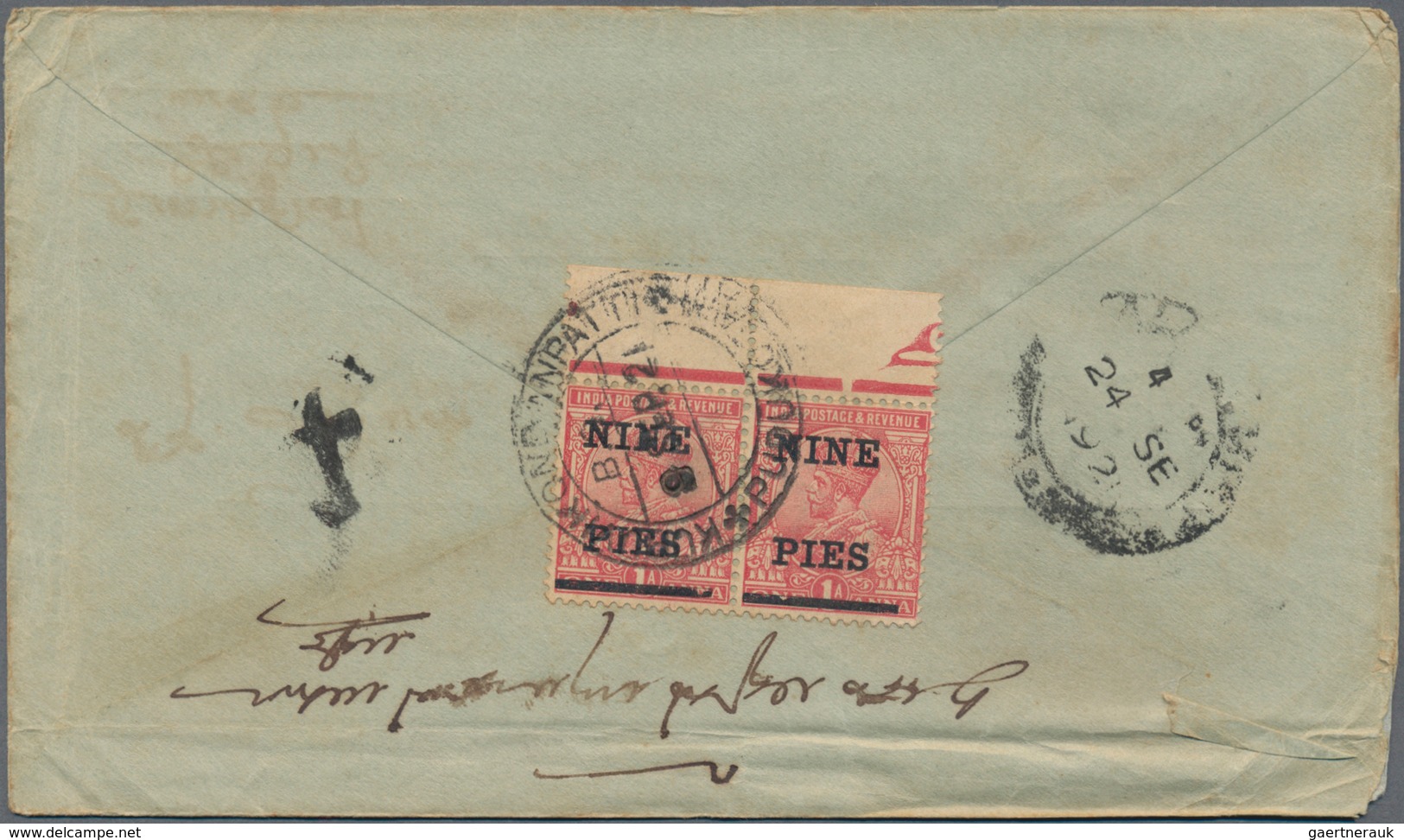 Malaiische Staaten: 1890's-1940's: 49 Covers, Postcards And Postal Stationery Items Sent From India - Federated Malay States