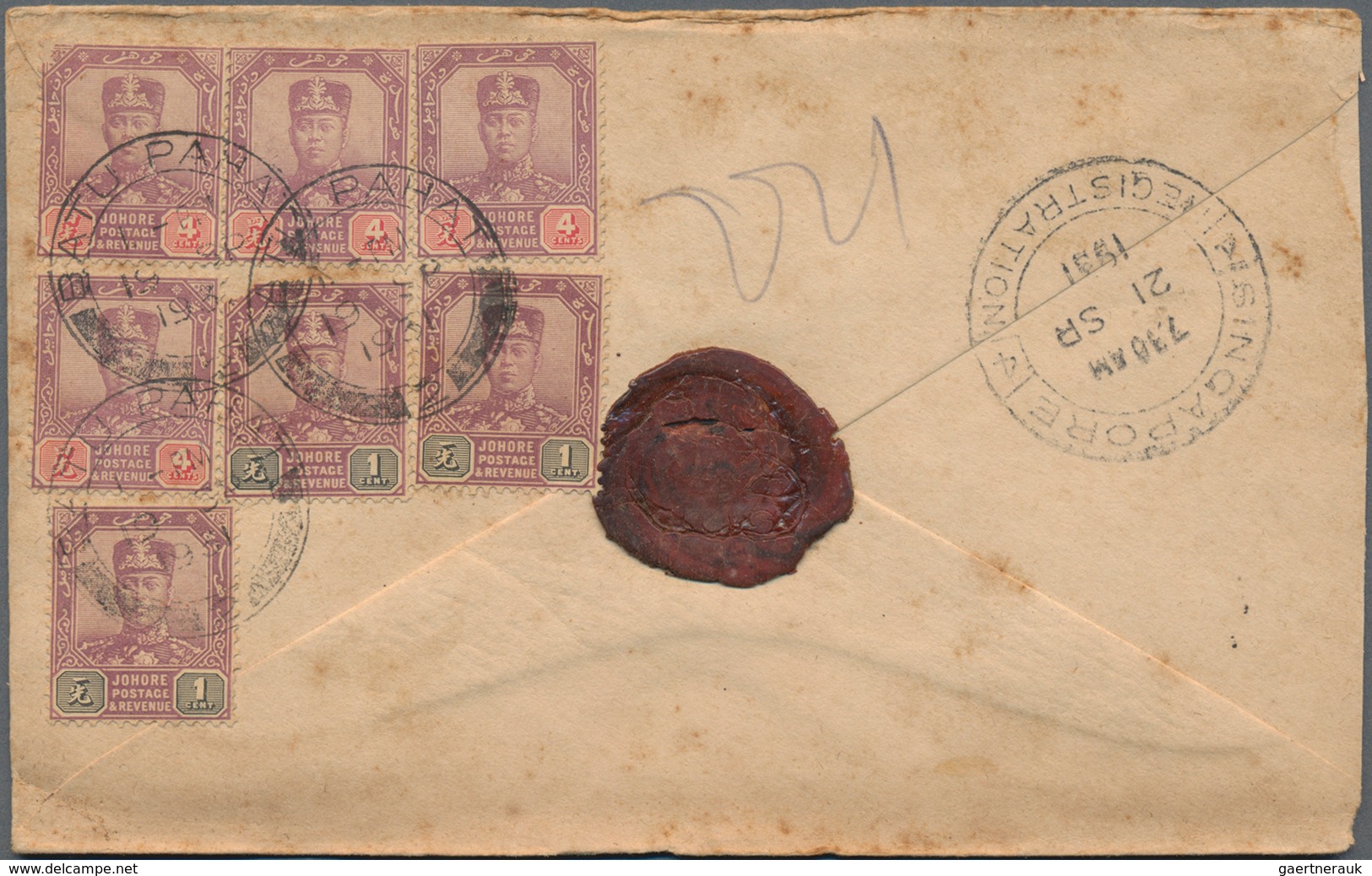 Malaiische Staaten - Johor: 1900's-1960 Ca.: More Than 900 Covers From Various Post Offices In Johor - Johore
