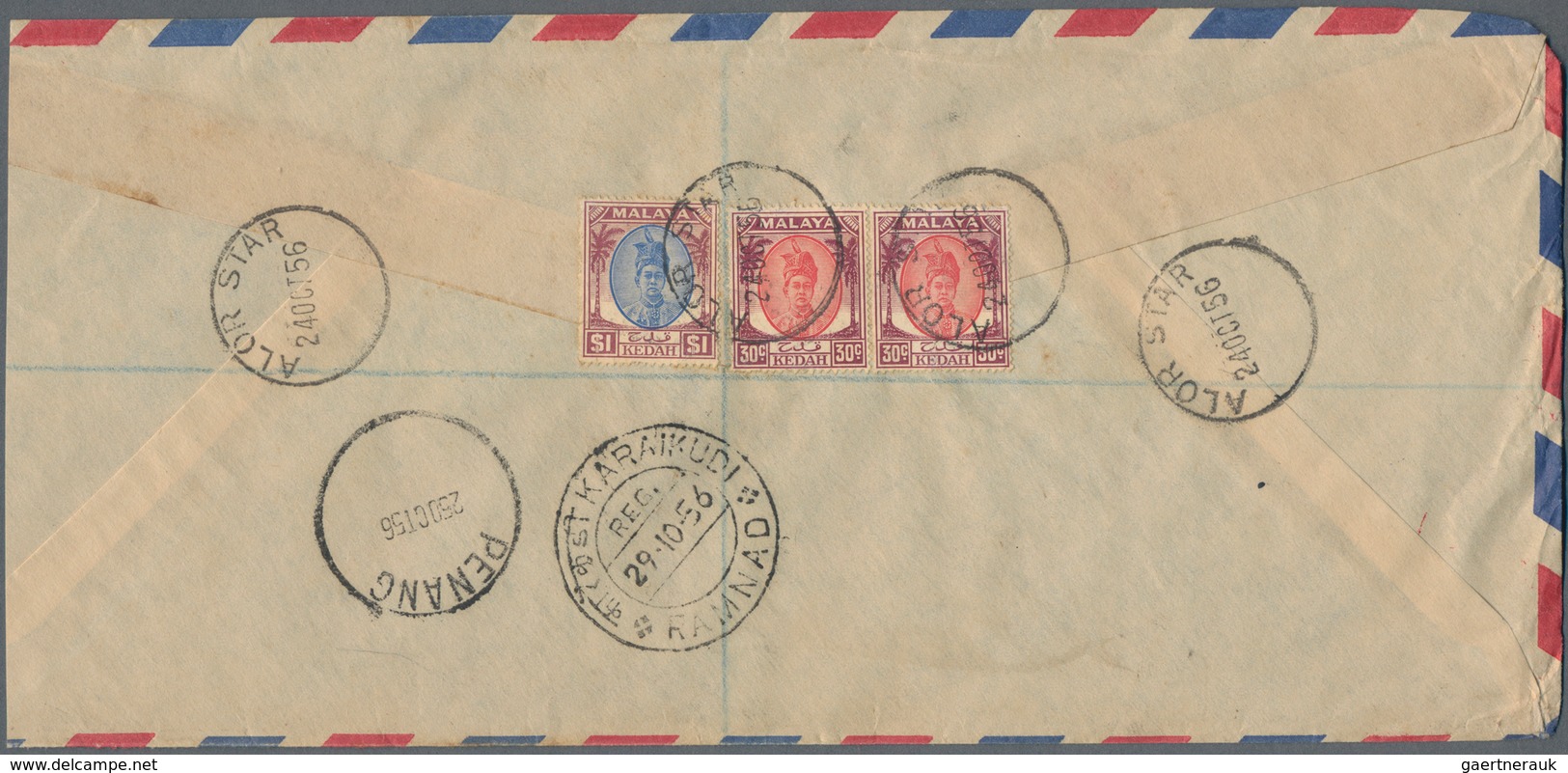 Malaiische Staaten - Kedah: 1910's-1960 Ca.: More Than 800 Covers From Various Post Offices In KEDAH - Kedah