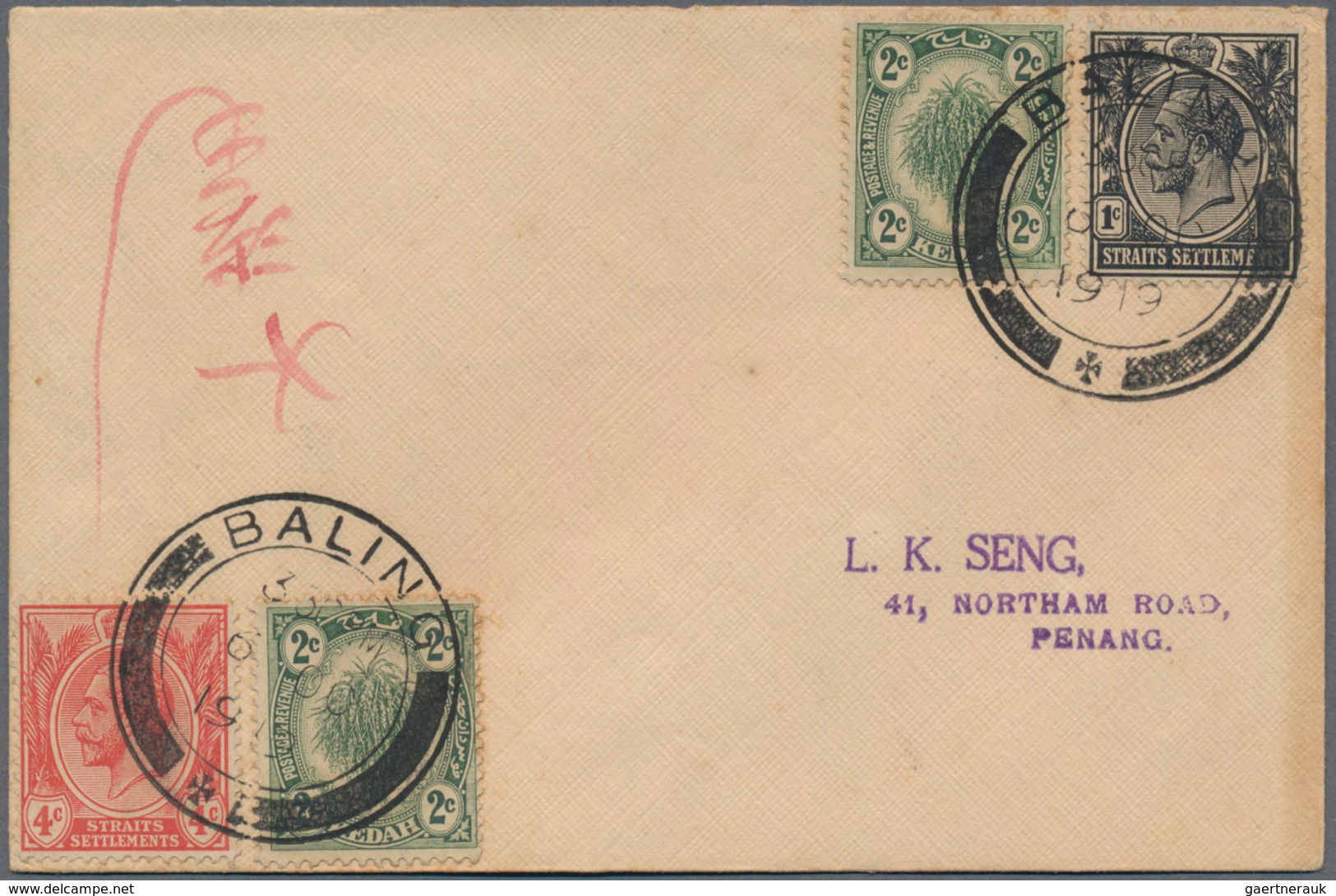 Malaiische Staaten - Kedah: 1919-1960: Small Collection Of 19 Covers From 19 Different Post Offices - Kedah