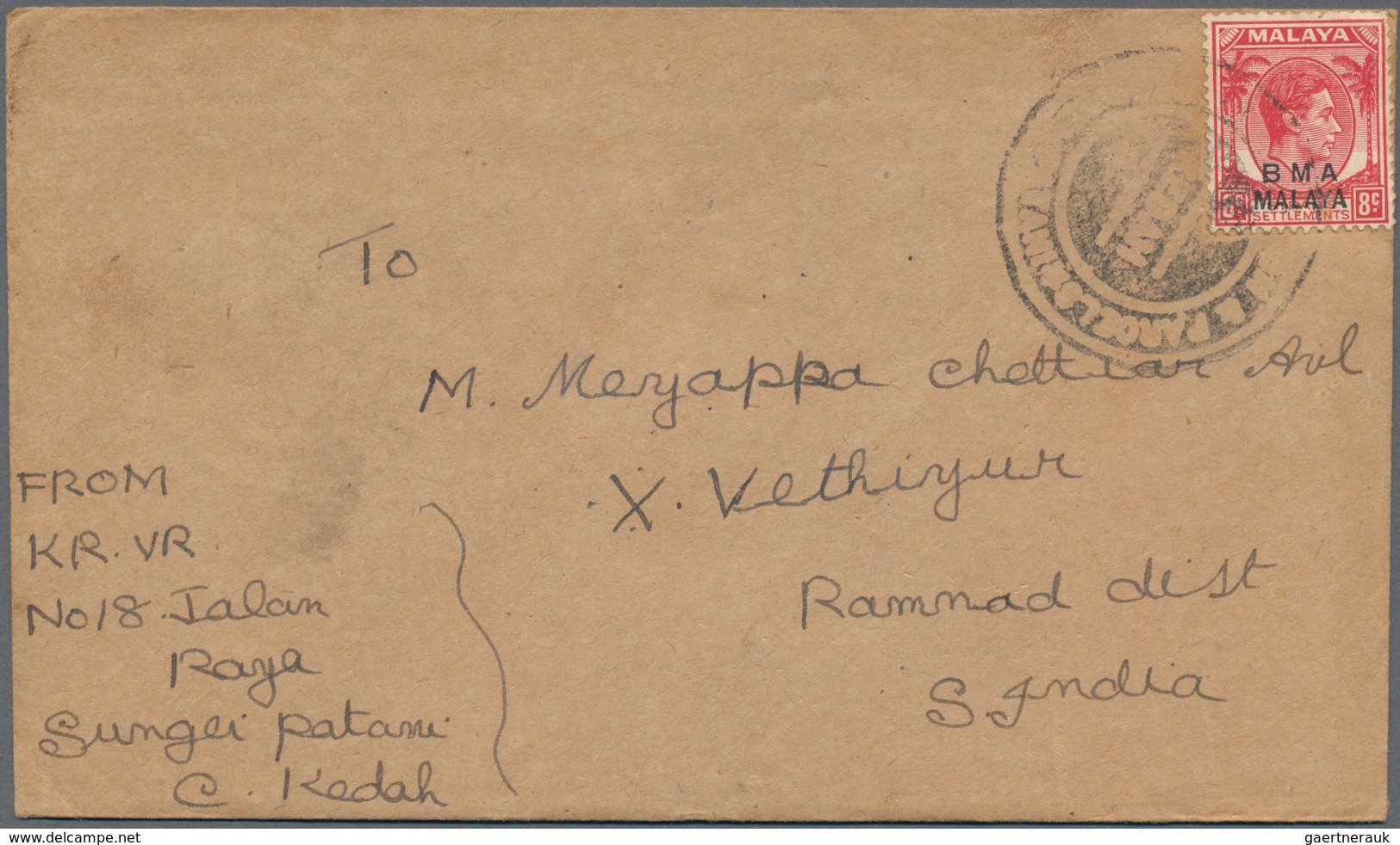 Malaiische Staaten - Kedah: 1919-1960: Small Collection Of 19 Covers From 19 Different Post Offices - Kedah