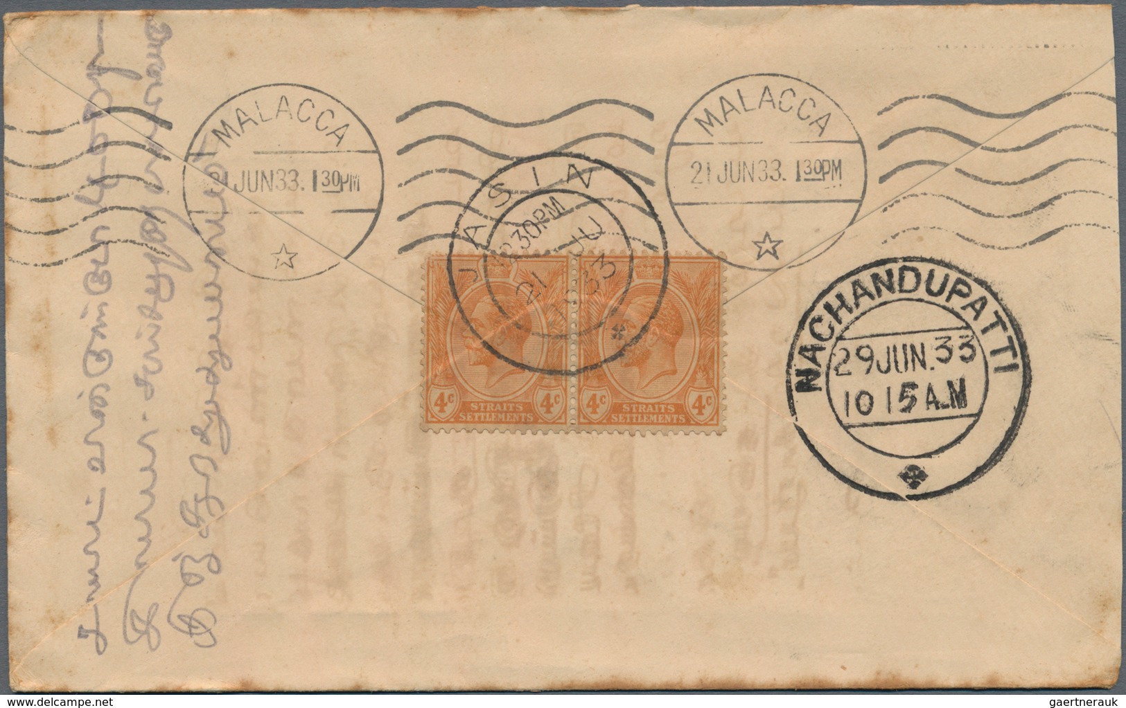 Malaiische Staaten - Malakka: 1902-1962 The Post Officies Of Malacca: 19 Covers From 15 Different Po - Malacca