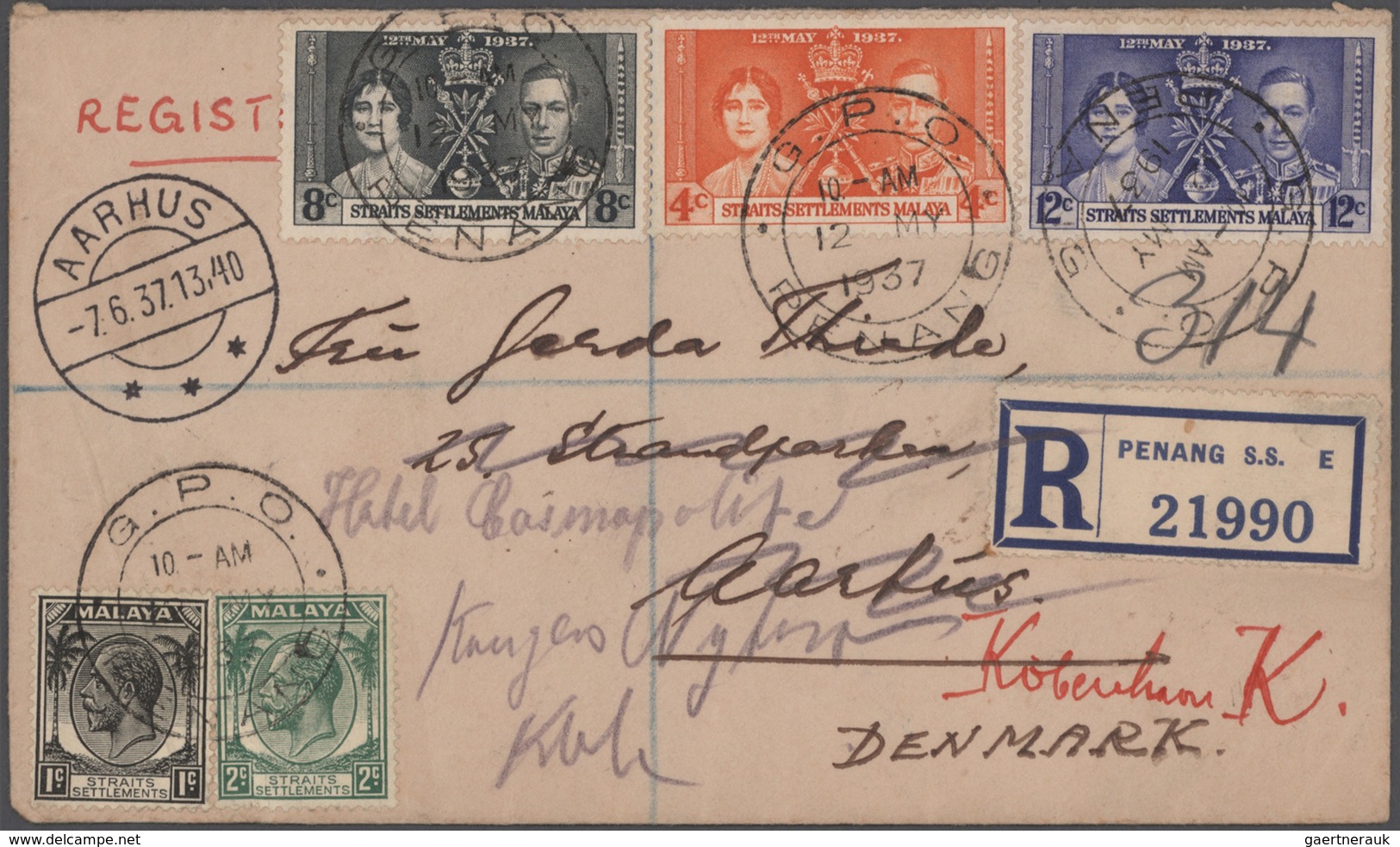 Malaiische Staaten - Penang: 1880's-1950's: Some more than 3000 covers from various post offices of