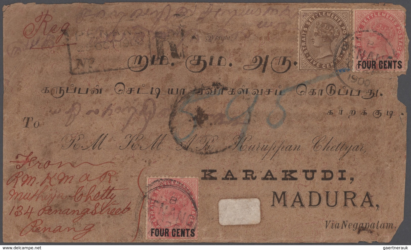 Malaiische Staaten - Penang: 1880's-1950's: Some more than 3000 covers from various post offices of