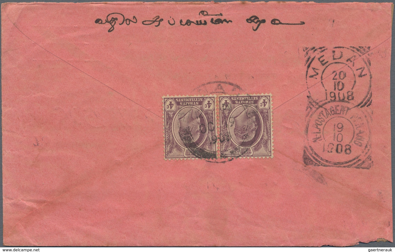 Malaiische Staaten - Penang: 1907-1914 "N.I. POSTAGENT PENANG" Datestamps (various Types) Used On 20 - Penang