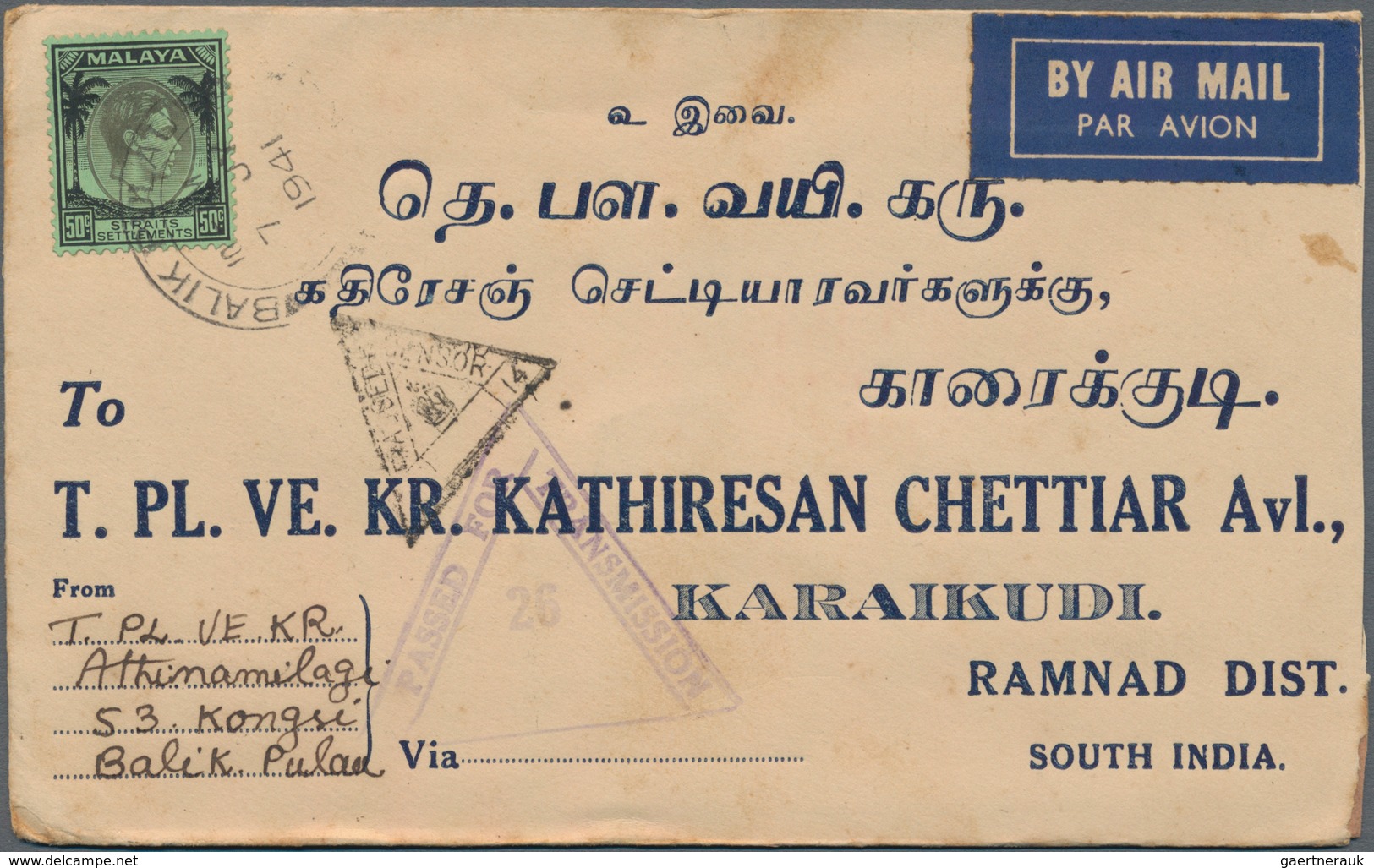 Malaiische Staaten - Penang: 1910's-60's: The Post Offices Of Penang Region: 29 Covers Used At 20 Di - Penang