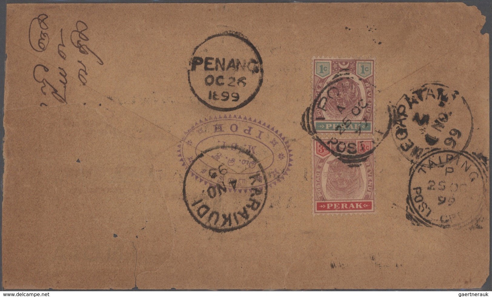 Malaiische Staaten - Perak: 1890's-1960's Ca.: Accumulation Of About 2500 Covers From Various Post O - Perak