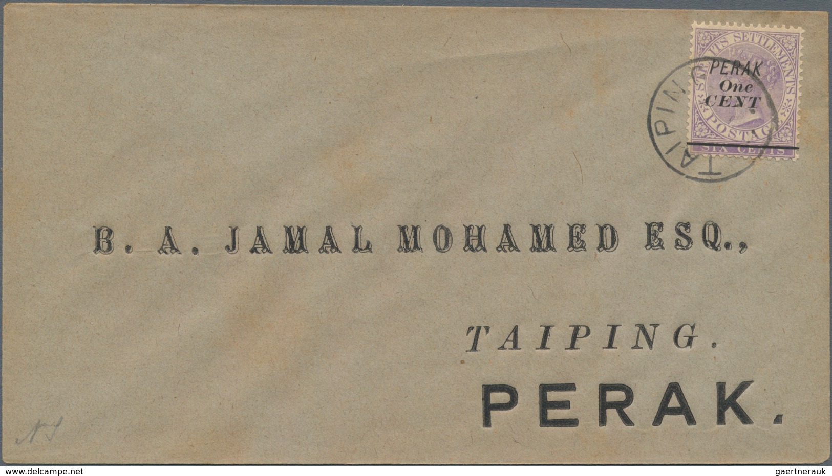 Malaiische Staaten - Perak: 1890's-1960's: Collection Of More Than 140 Covers From Many Different Po - Perak