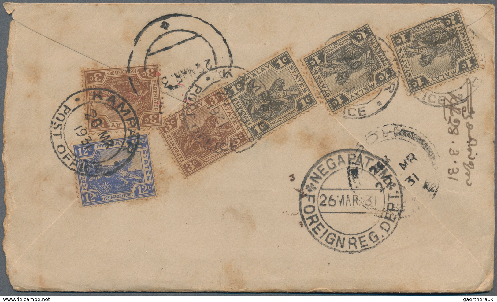 Malaiische Staaten - Perak: 1891-1950's Ca.: More Than 350 Covers Used In Perak, From Few Early Cove - Perak