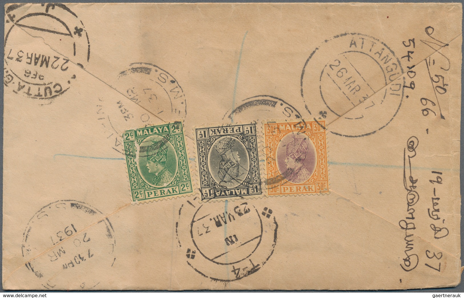 Malaiische Staaten - Perak: 1891-1950's ca.: More than 350 covers used in Perak, from few early cove