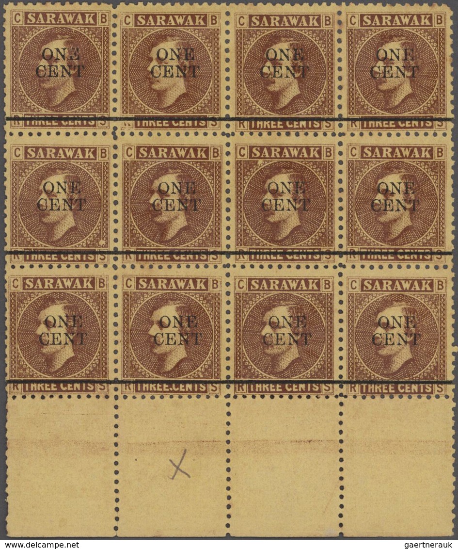 Malaiische Staaten - Sarawak: 1890's-1940's Ca.: Accumulation Of Mint And Used Stamps From Sarawak ( - Autres & Non Classés