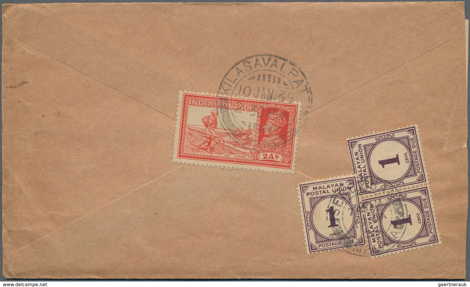 Malaysia - Portomarken: 1936-72 Postage Due: Groupe Of 21 Covers Bearing Different Singles Or Combin - Autres & Non Classés