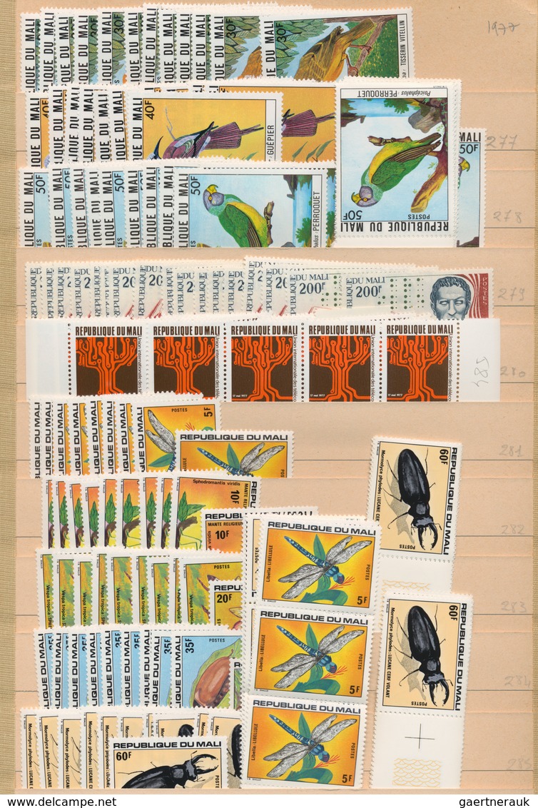 Mali: 1959/1992, Comprehensive Almost Exclusively MNH Holding In Four Thick Albums, Comprising Defin - Malí (1959-...)