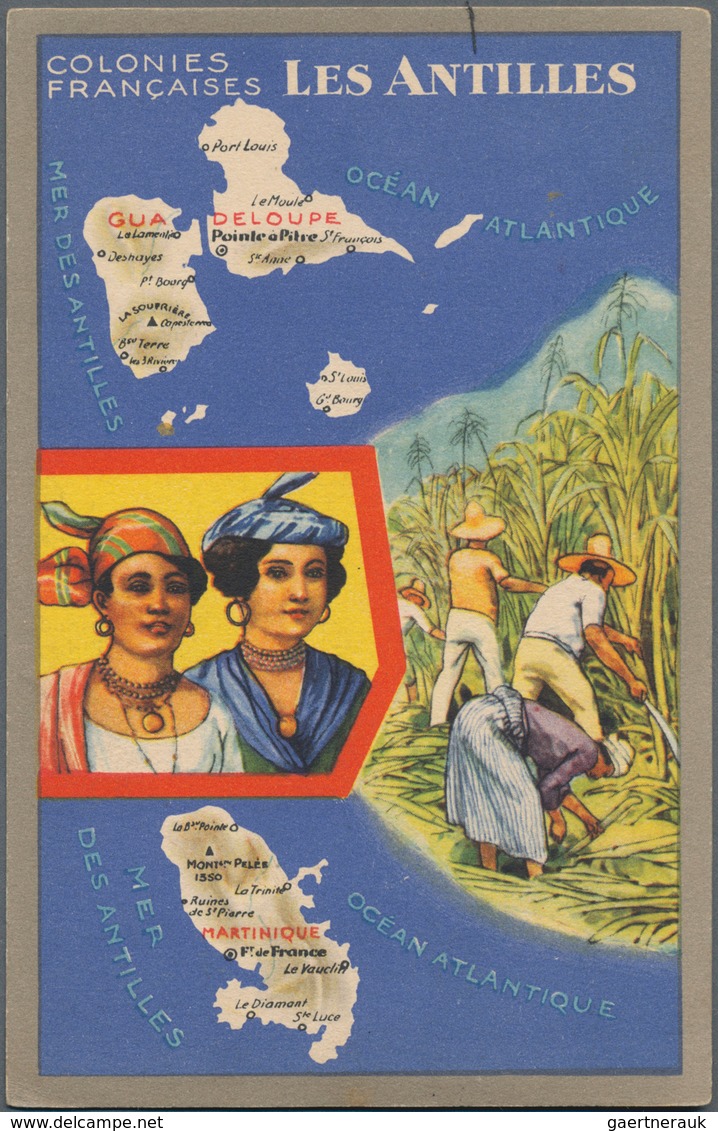 Martinique: 1900/1980, Box With More Then 400 Historical Postcards With A Major Part Before 1945. Th - Otros & Sin Clasificación