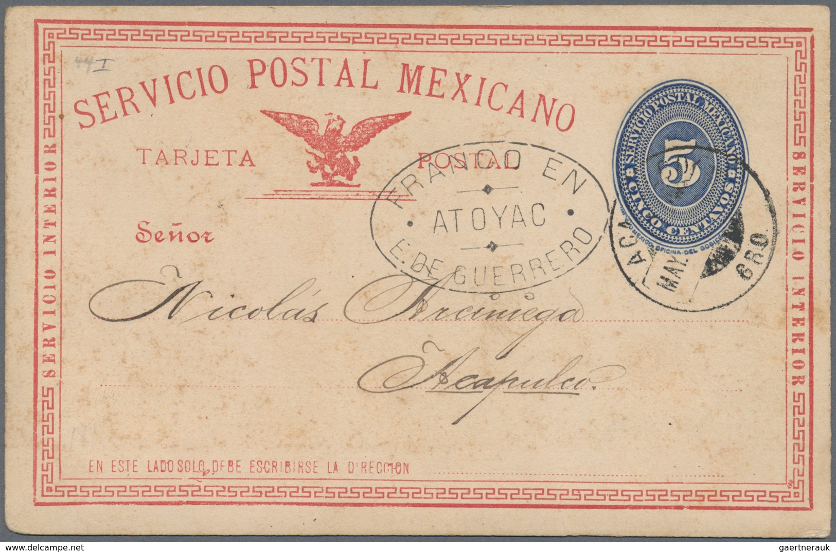 Mexiko - Ganzsachen: 1880/1940 (ca.), Collection Of Apprx. 300 Used+unused Stationeries, Comprising - Mexiko