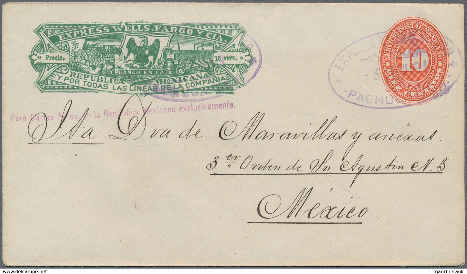 Mexiko - Ganzsachen: 1890/1931 (ca.), Stationery Used (36) Or Mint (5) Inc. Wells Fargo Envelopes Us - Mexiko