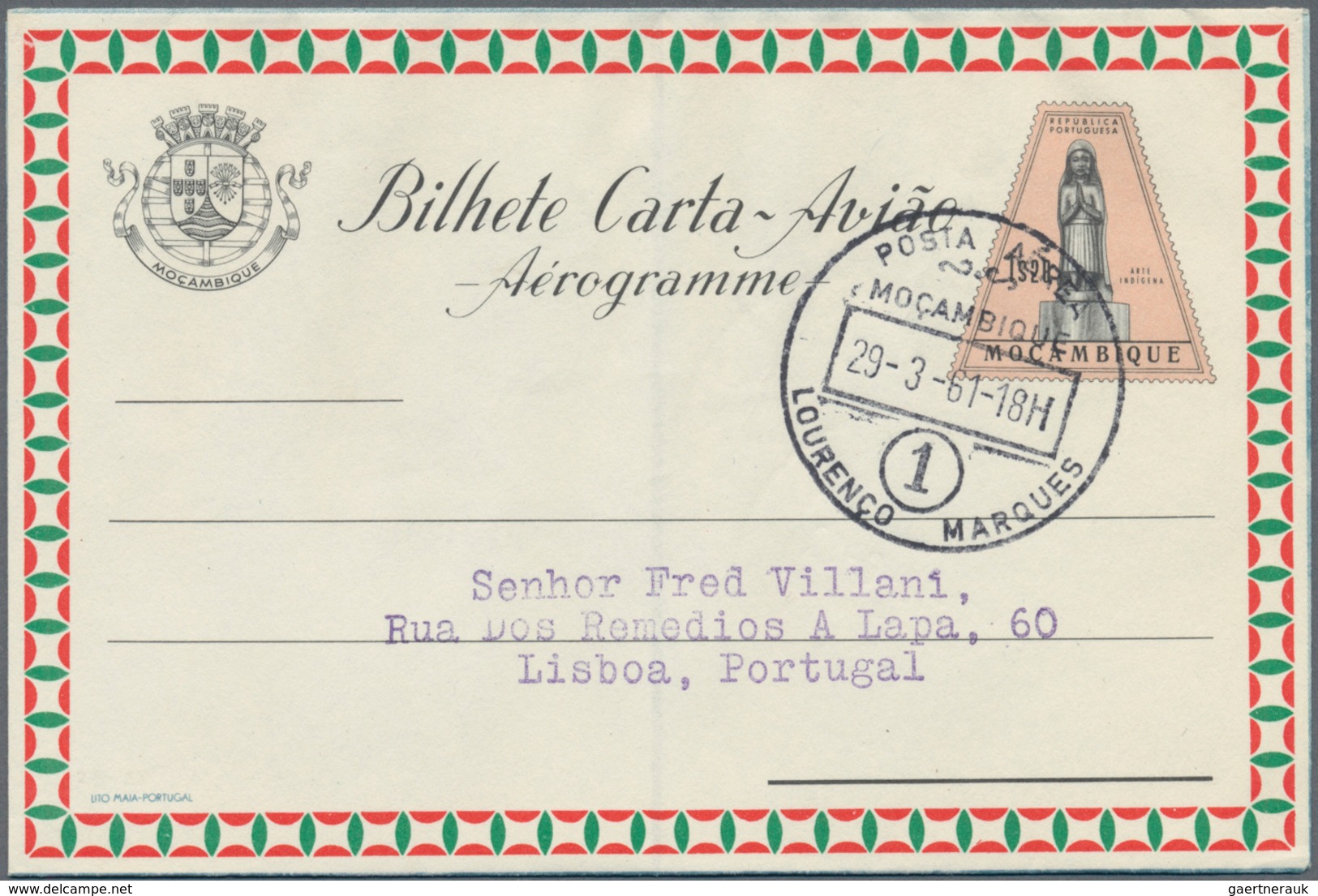 Mocambique: 1948/61 Collection Of About 110 Unused And Used (to One Address) Pictured Lettercards An - Mozambique