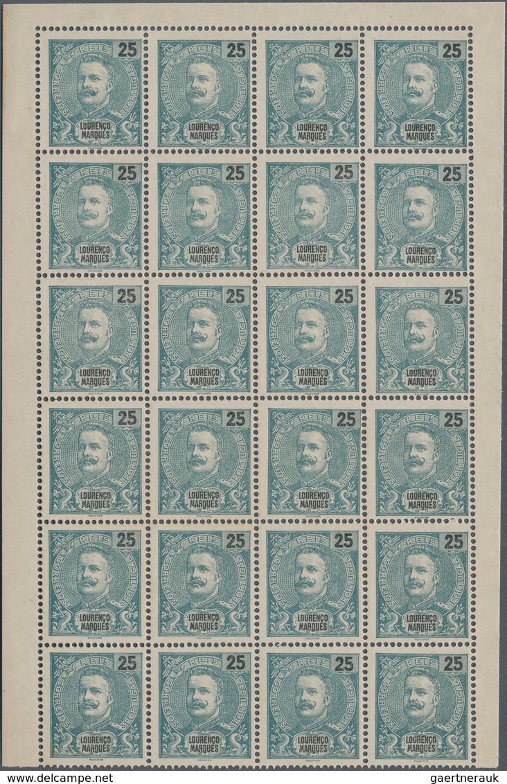 Mocambique - Provinzausgaben: Lourenco Marques: 1898, King Carlos I. 25r. Blue-green/black Perf. 13½ - Lourenzo Marques