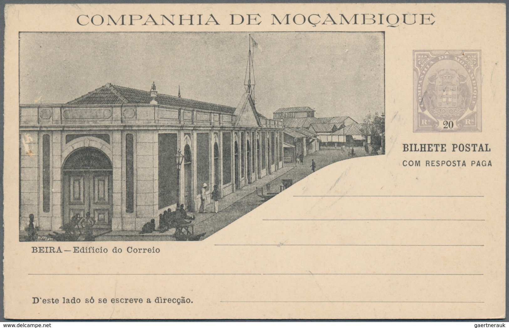 Mocambique - Provinzausgaben: Mocambique-Gesellschaft: 1905/1906, Pictorial Cards, Lot Of Nine Unuse - Mozambique