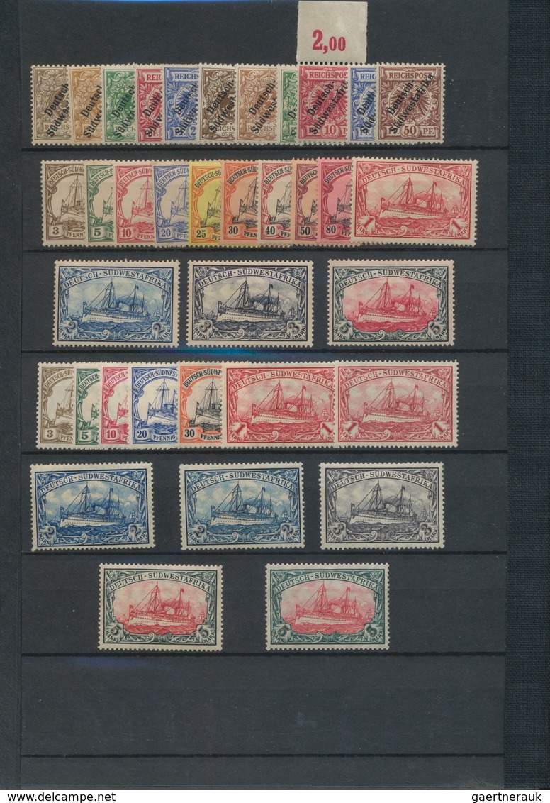 Namibia: 1897/2005, German South West Africa/South West Africa/Namibia, Mint Collection In Three Sto - Namibie (1990- ...)