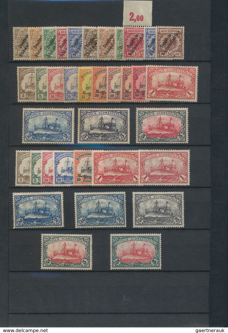 Namibia: 1897/2005, German South West Africa/South West Africa/Namibia, Mint Collection In Three Sto - Namibië (1990- ...)