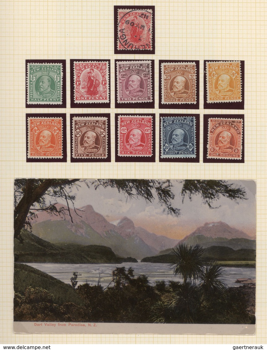 Neuseeland: 1860/1998 (ca.), Mint And Used Collection In A Schaubek Binder Well Arranged On Album Pa - Briefe U. Dokumente