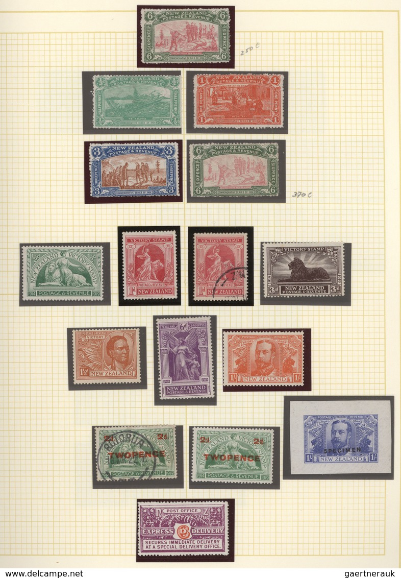 Neuseeland: 1860/1998 (ca.), Mint And Used Collection In A Schaubek Binder Well Arranged On Album Pa - Briefe U. Dokumente