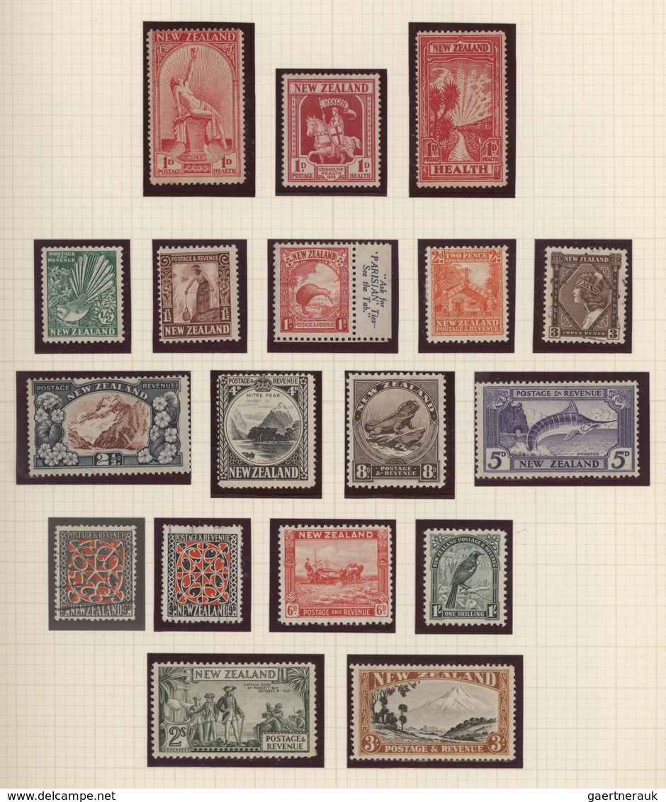 Neuseeland: 1860/1998 (ca.), Mint And Used Collection In A Schaubek Binder Well Arranged On Album Pa - Lettres & Documents