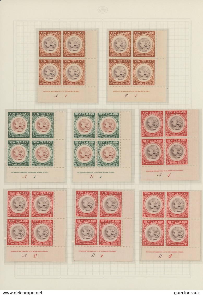 Neuseeland: 1929/1983, HEALTH STAMPS, Award-winning Deeply Specialised Exhibit Collection In Eight V - Cartas & Documentos