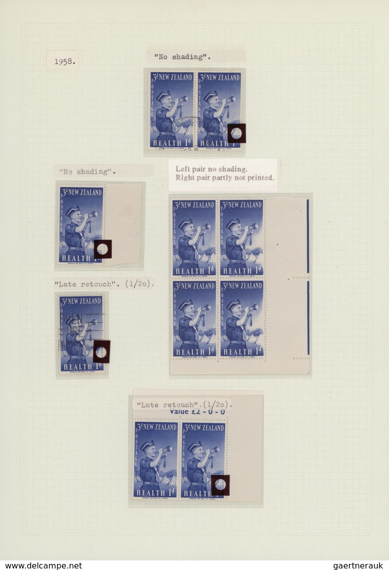 Neuseeland: 1929/1983, HEALTH STAMPS, Award-winning Deeply Specialised Exhibit Collection In Eight V - Cartas & Documentos