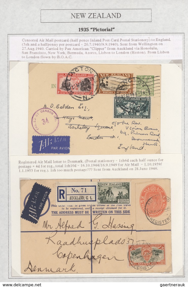 Neuseeland: 1935/1943 (ca.), DEFINITIVE ISSUE "PICTORIALS", award-winning deeply specialised exhibit