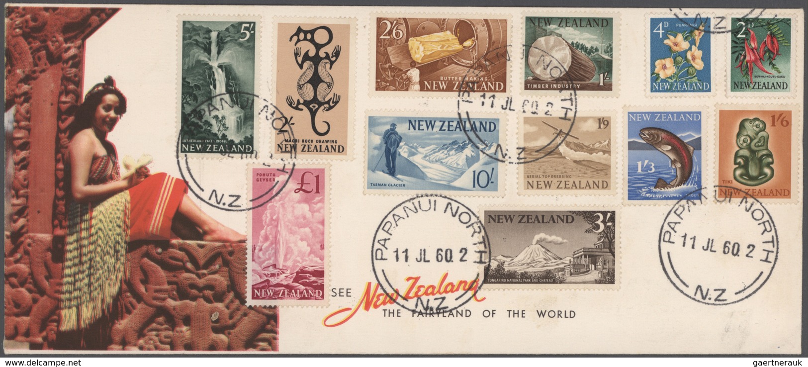 Neuseeland: 1960/1996, Assortment Of Apprx. 196 Covers/cards Showing A Nice Range Of Attractive And - Brieven En Documenten