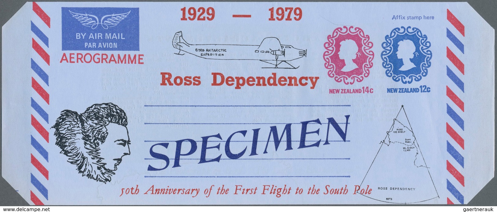 Neuseeland - Ganzsachen: 1978/2000 (ca.), accumulation with about 680 AEROGRAMMES incl. several form