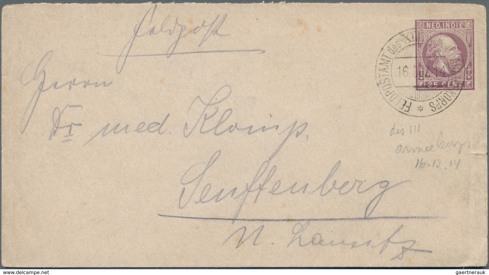 Niederländisch-Indien: 1820/1956, Useful Lot Of 23 Covers And Cards Including Two Or Three Fronts Co - Indes Néerlandaises