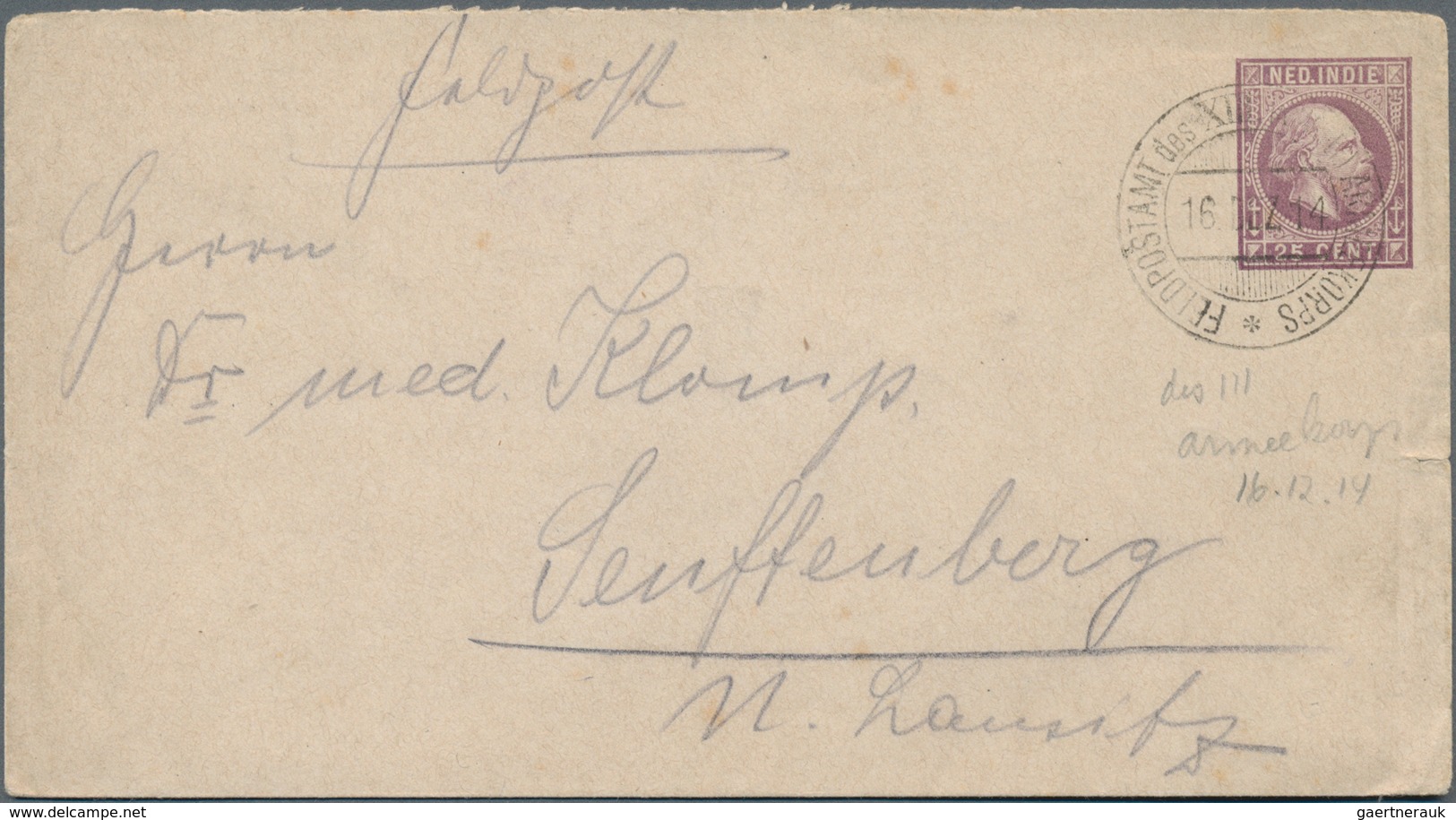 Niederländisch-Indien: 1820/1956, Useful Lot Of 23 Covers And Cards Including Two Or Three Fronts Co - India Holandeses