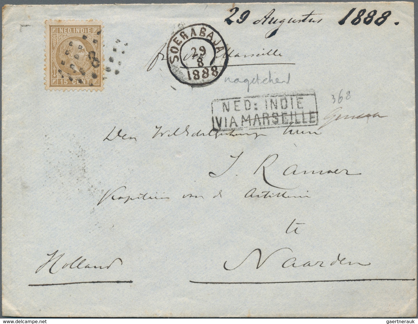 Niederländisch-Indien: 1820/1956, useful lot of 23 covers and cards including two or three fronts co