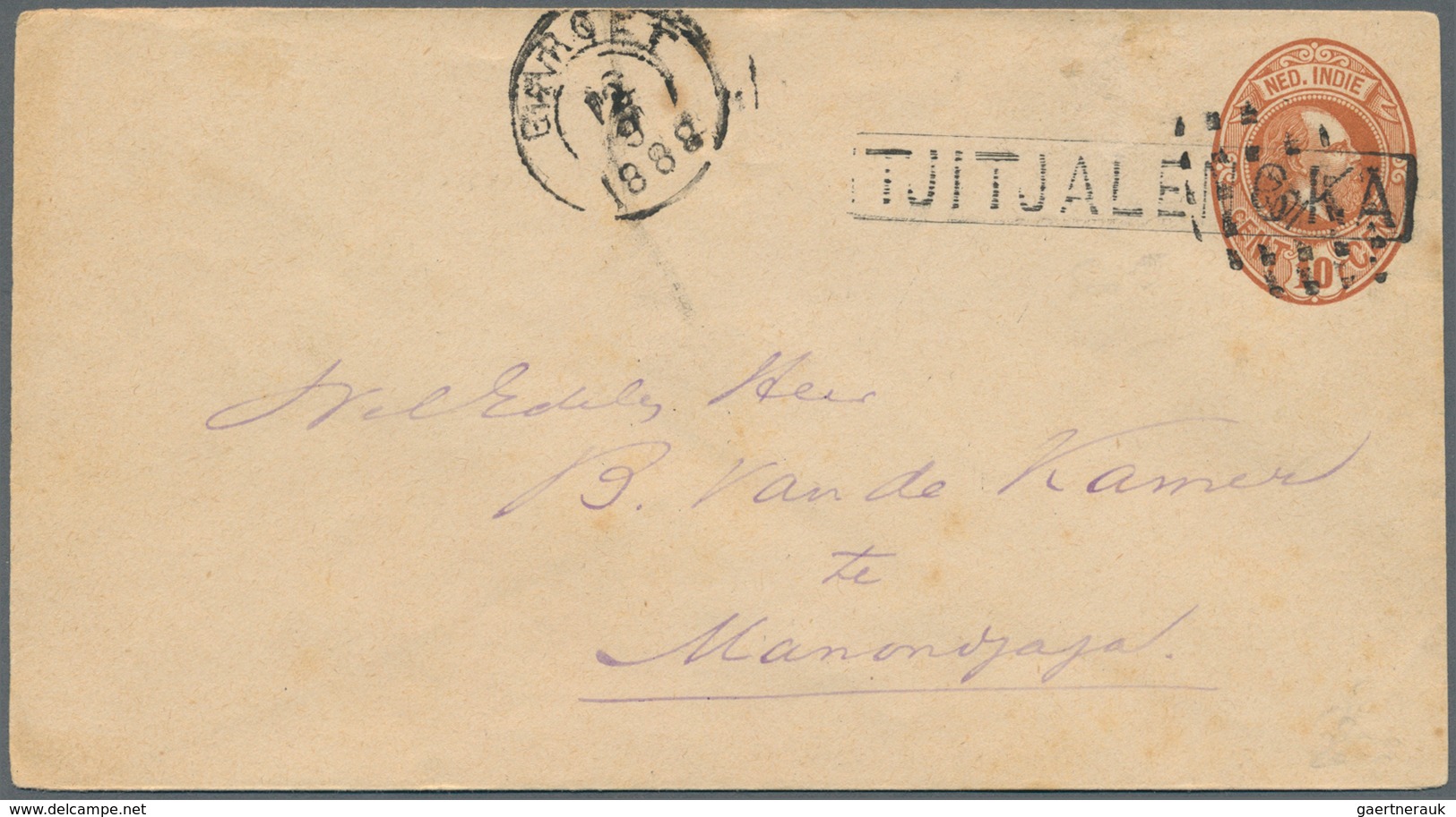 Niederländisch-Indien: 1875/1910, Used Stationery Lot Of Envelopes (14) And Cards (3) All Willem (ex - Indes Néerlandaises