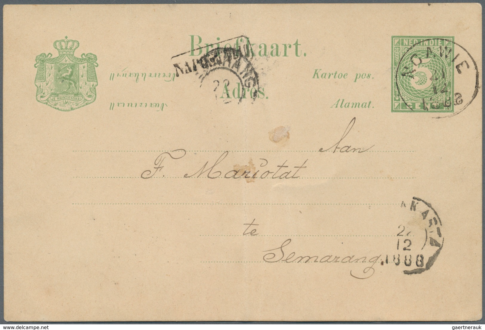 Niederländisch-Indien: 1875/1910, Used Stationery Lot Of Envelopes (14) And Cards (3) All Willem (ex - Nederlands-Indië