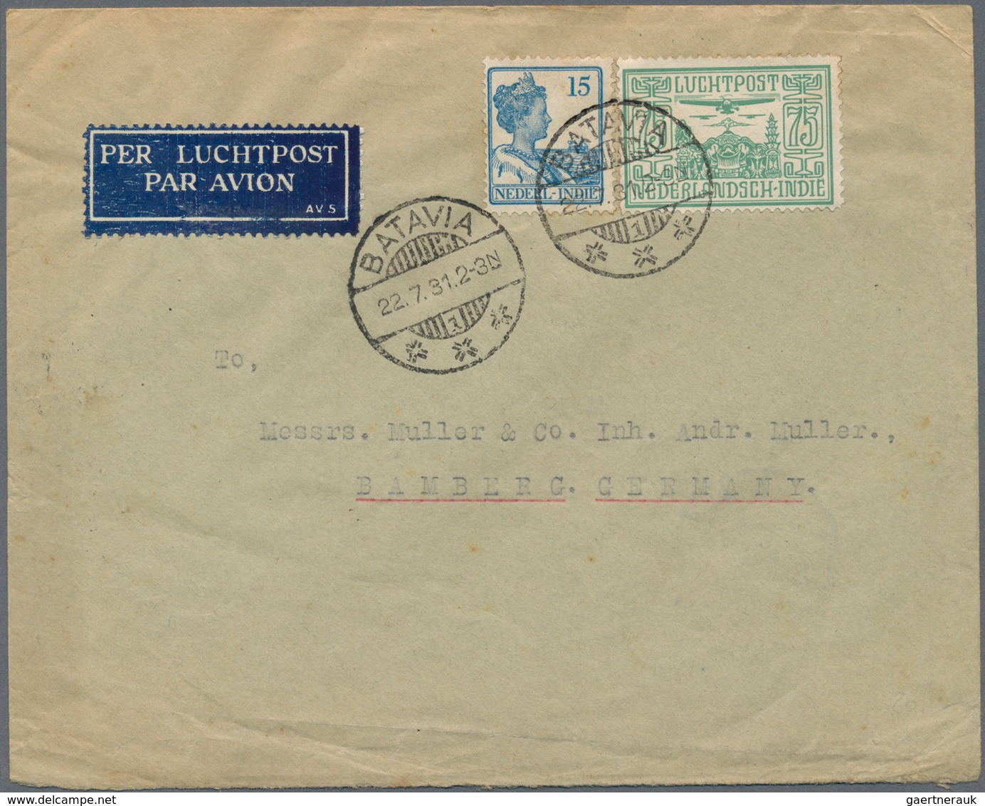 Niederländisch-Indien: 1885/1947, Covers (3), Stationery (6), Ppc (2), Also Indonesia 1949/71 (6). I - Nederlands-Indië