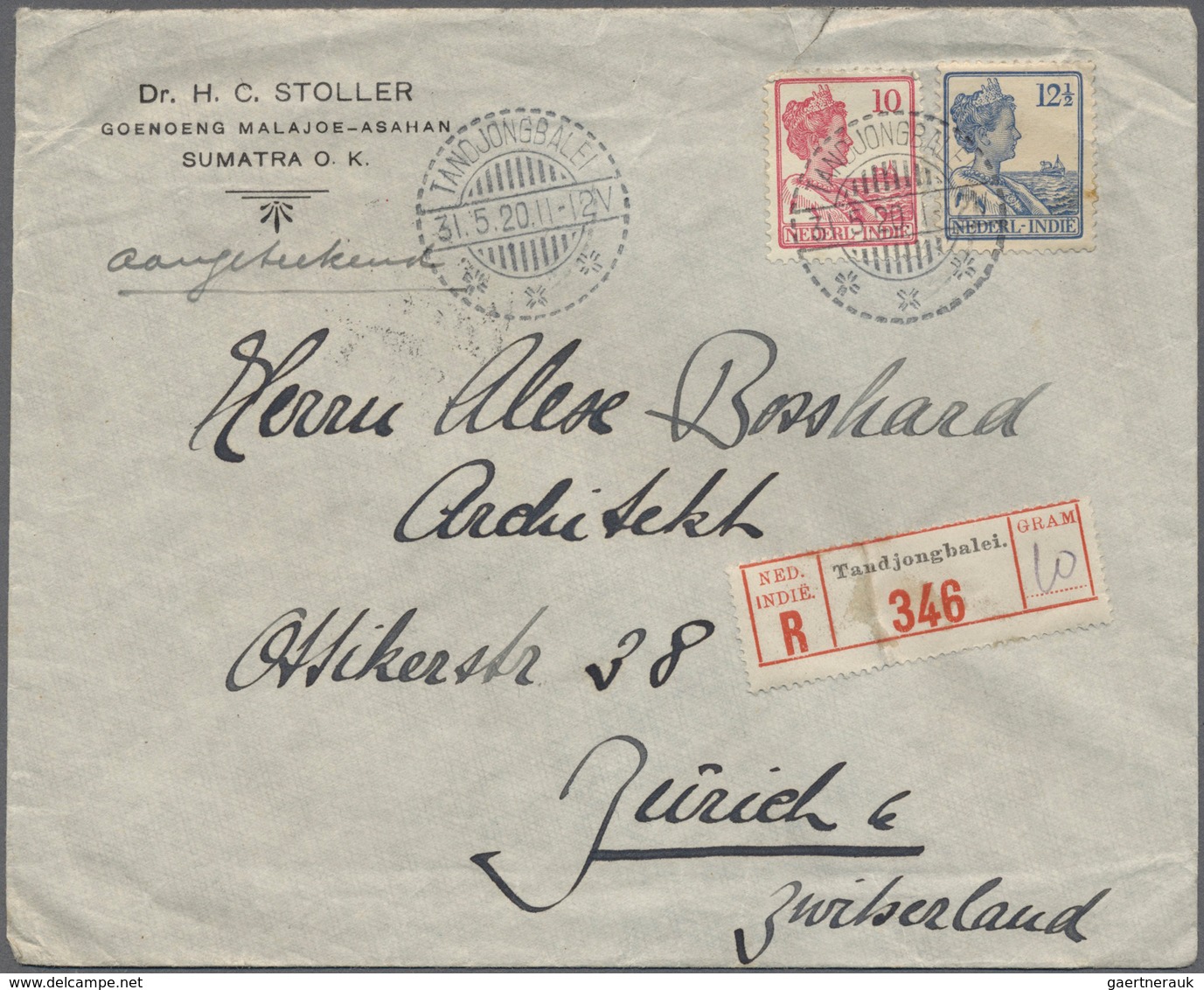 Niederländisch-Indien: 1892/1924 (ca.), covers/ppc/used stationery (17) inc. censorship and registra