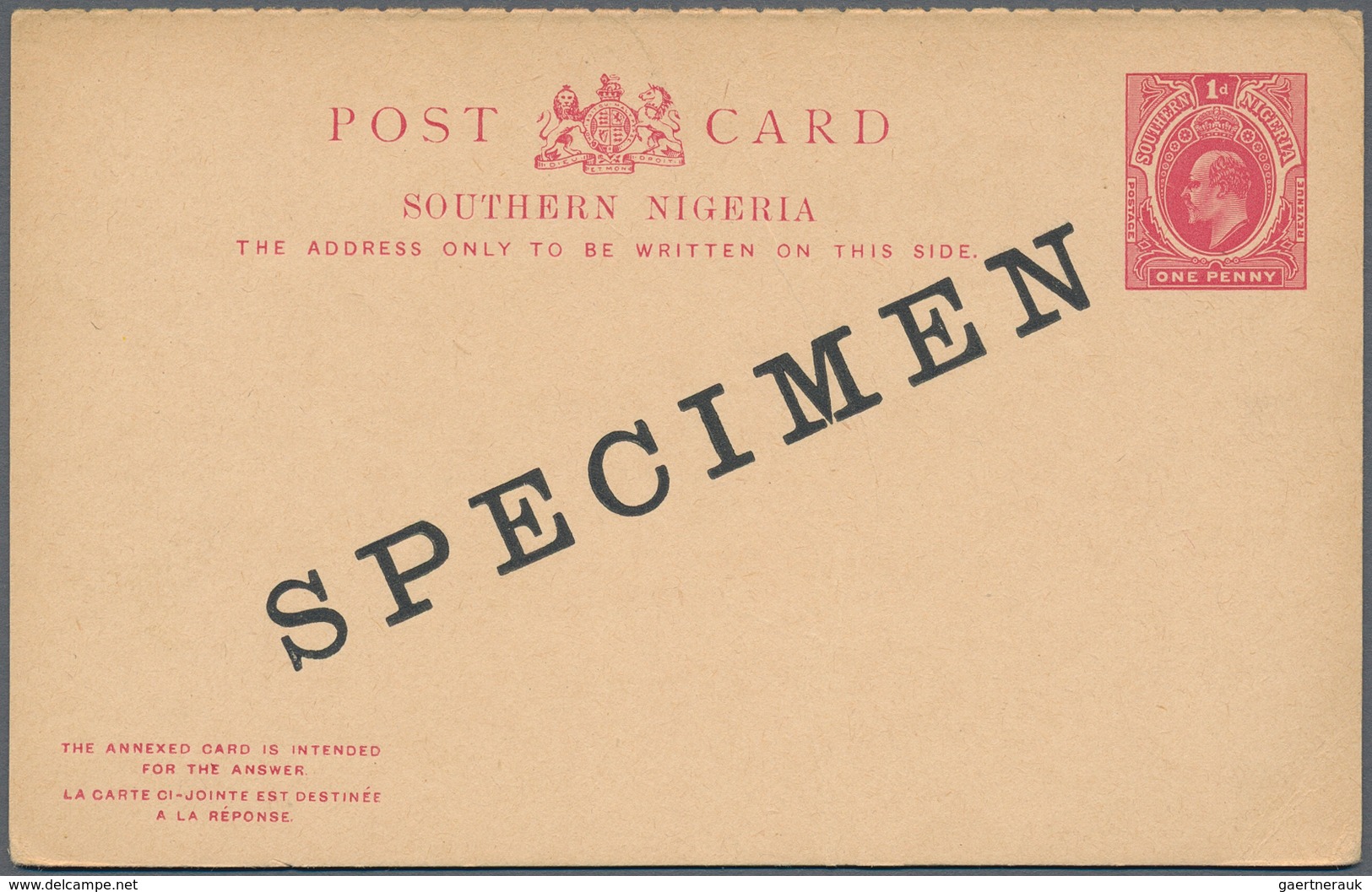 Nigeria: 1900/83 Holding Of Ca. 400 Covers, Cards And Postal Stationeries (mostly Unused/unfolded An - Nigeria (...-1960)