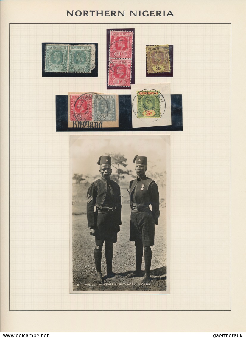 Nord-Nigeria: 1901/1919, POSTMARKS OF NORTHERN NIGERIA On QV, KEVII And KGV, Specialised Collection - Nigeria (...-1960)