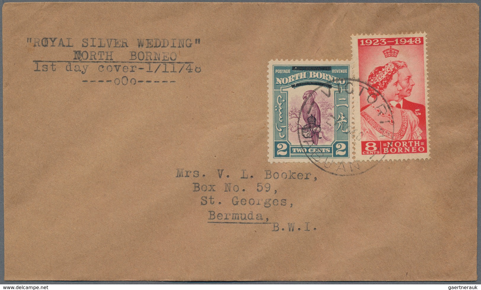 Nordborneo: 1940's-50's: Group Of 10 Covers Bearing North Borneo Stamps And Used North Borneo Or Lab - Bornéo Du Nord (...-1963)