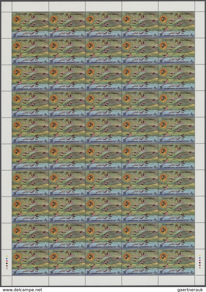 Oman: 1986/1987, Big Investment Accumulation Of Full Sheets And Part Sheets. Varying Quantity: From - Omán