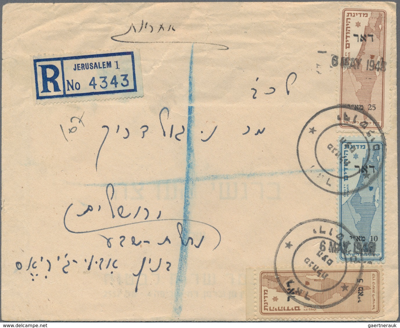 Palästina: 1890/1961, Palestine/Israel, Collection Of Apprx. 150 Covers/cards In Two Albums, From So - Palestine