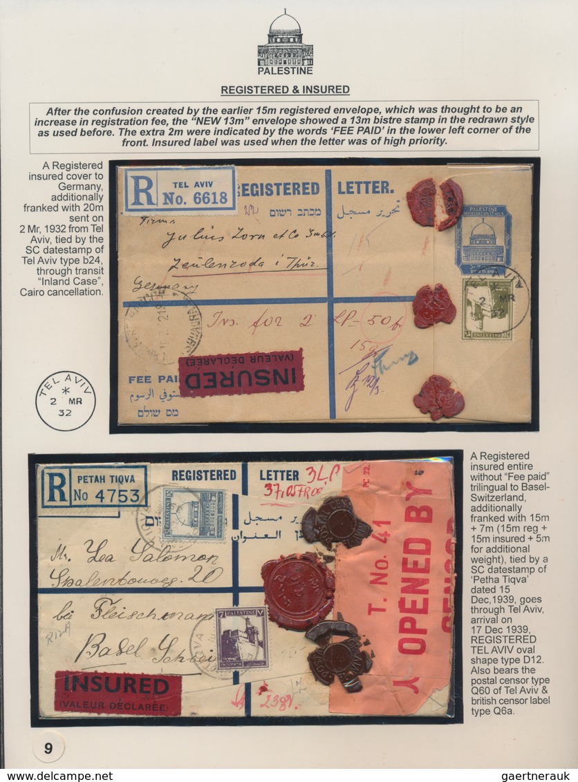 Palästina: 1927-1948 "PALESTINE - Stamps & Postal Markings Of Mandate Administration": Very Speciali - Palestina